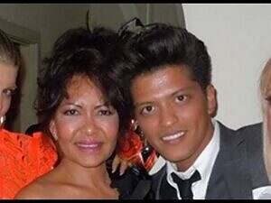 Bruno Mars and his mother, who died in 2013 at the age of "55", just ahead of Bruno's "Moonshine Jungle" Tour