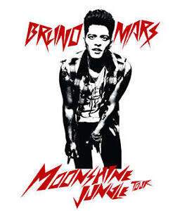 Bruno Mars' "Moonshine Jungle" Tour poster, 2013
