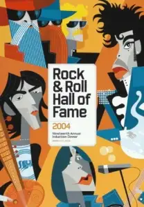 Poster for the 19th Annual Rock & Roll Hall of Fame Induction Ceremony