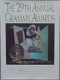 Poster for the 29th Annual Grammy Awards of 1987
