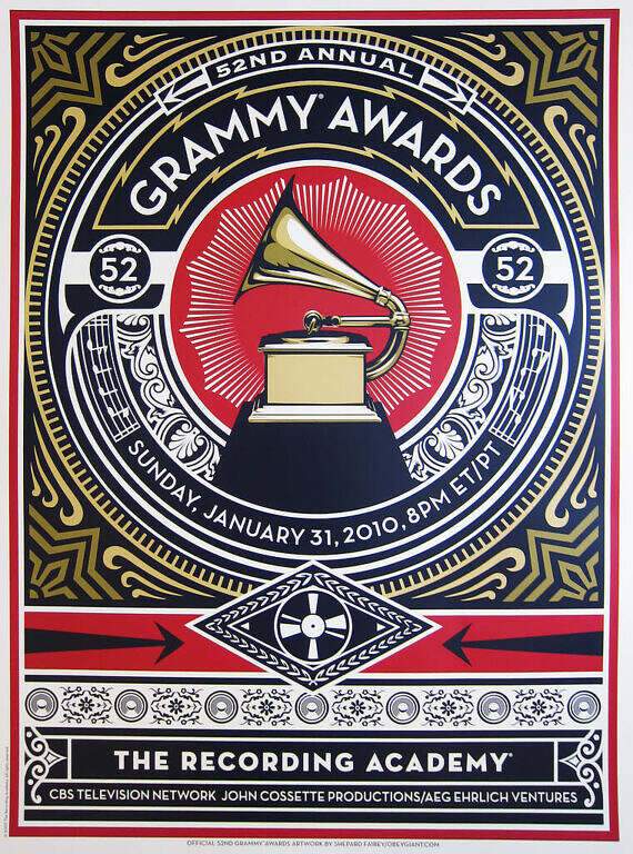 Poster for the 52nd Grammys of 2010