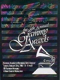 Poster for the 28th Annual Grammy Awards