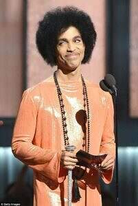 Prince at his last Grammys in 2015