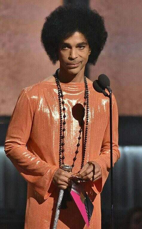 Prince at the Grammys in 2015
