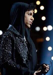 Prince presents "Record of the Year" at the 55th Grammys in 2013
