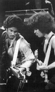 Prince and Andre Cymone, the bass player in Prince's first touring band