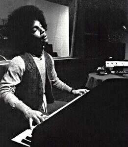 Prince on piano in studio 1977