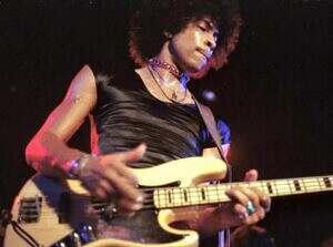 Andre Cymone bass player in Prince's band 1981