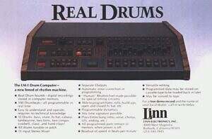 Ad for the 1st model, Linn LM 1 Drum Computer