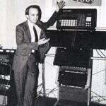 Roger Linn and the Linn 9000 model drum machine, 1990