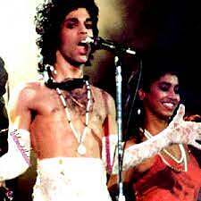 Prince and Vanity 6 onstage, 1983