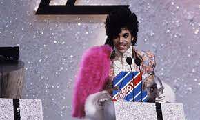 Prince accepting at the "Brit Awards" in 1985