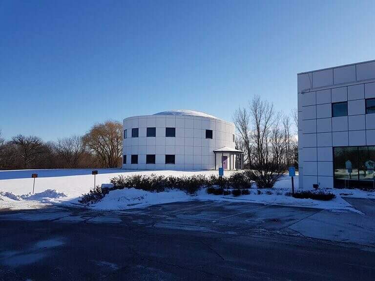 The "Egg Building" at Paisley Park, Chanhassen, MN
