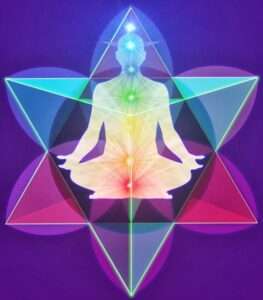 Aligned chakras and Merkaba