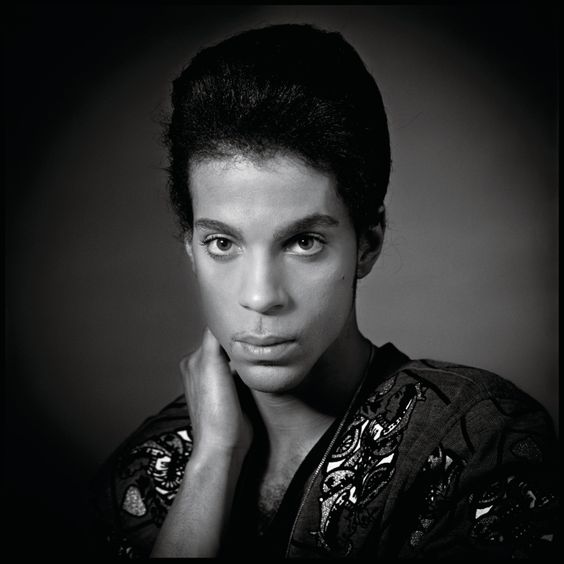 Prince black and white photo