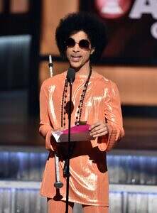 Prince presents at the 57th Grammys of 2015