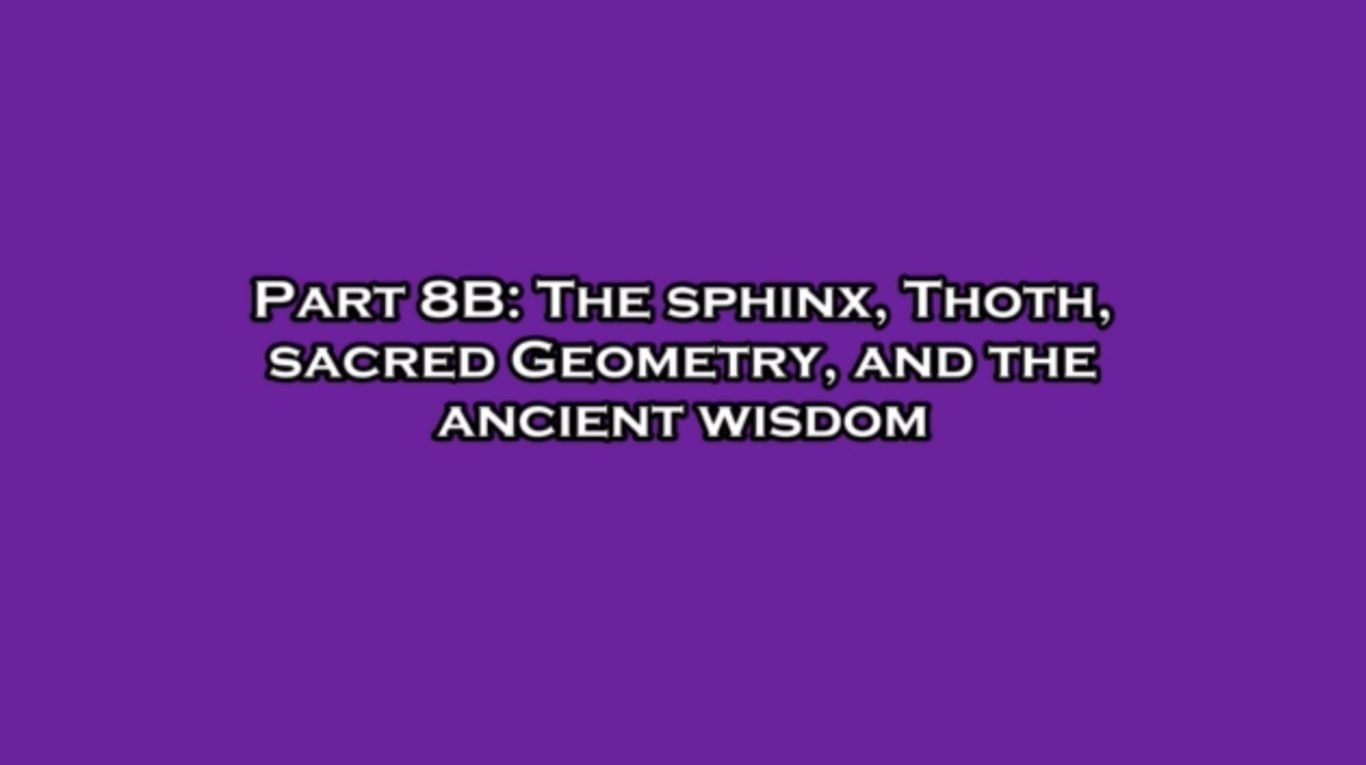 "Prince's Spiritual Life and Journey" Pt. 8(b): "The Sphinx, Thoth, Sacred Geometry, and the Ancient Wisdom"