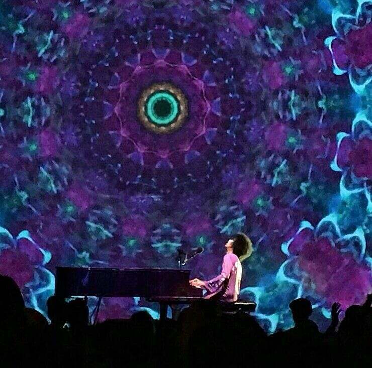 Prince performing onstage at Paisley Park January 21, 2016