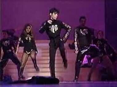 Prince performs at the 22nd American Music Awards