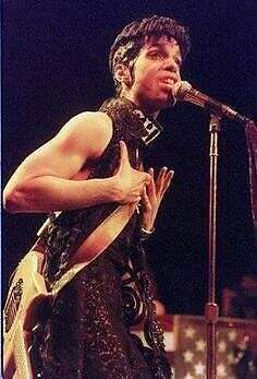 Prince onstage at Paisley Park, 1995