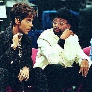 Prince and director, Spike Lee in 1997