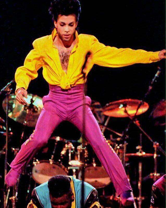 Prince onstage in 1991