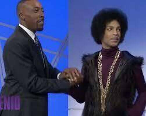 Prince on "The Arsenio Hall Show" in 2014