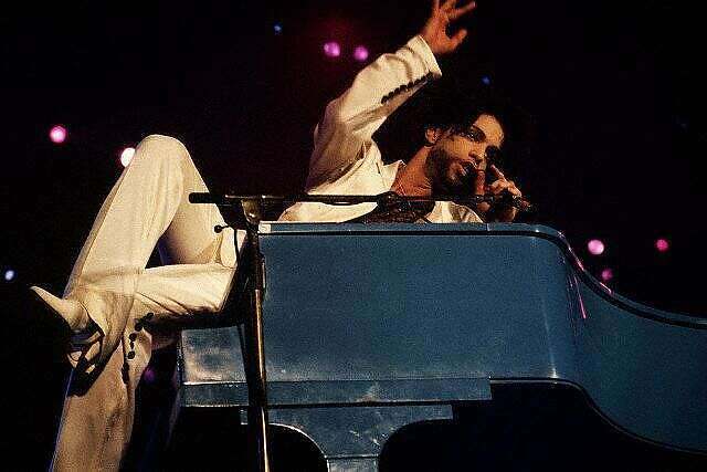 Prince performs at "Rock in Rio" January 19, 1991