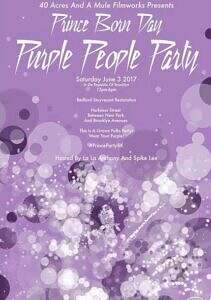 Flyer for Prince Born Day "Purple People Party 2" June 3, 2017