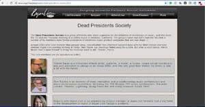 "Dead Presidents' Society" member bio page on Roger Linn's website