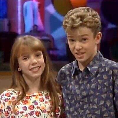 Brittany Spears and Justin Timberlake as teens on "The Mickey Mouse Club"