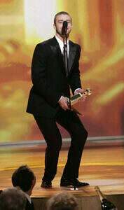 2007 Golden Globe Awards Timberlake mocked Prince's short stature while accepting a Golden Globe on the singer's behalf, crouching down as he spoke into the mic