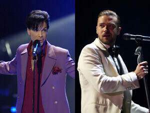 Music Icon Prince and Pop Star Justin Timberlake