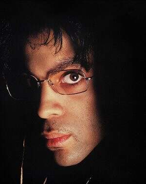 Prince gazing into camera, circa 1987