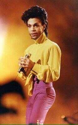 Prince on set 1991